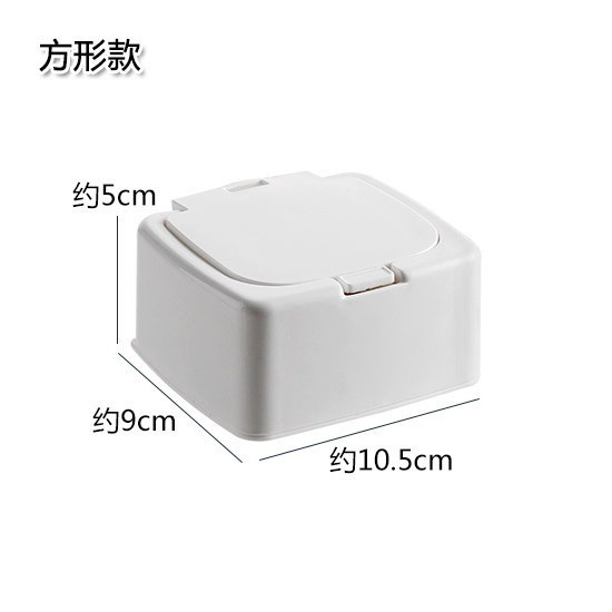 Caja de almacenamiento de escritorio mini ventana elástica hisopo de algodón cosmético algodón plástico a prueba de polvo estudiante ins caja de organización de artículos diversos