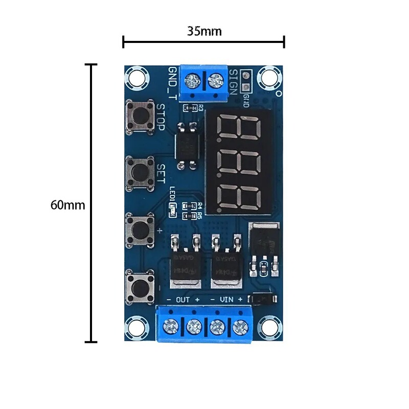 Wholesale trigger cycle timing delay switch circuit dual MOS tube control board instead of relay module 12