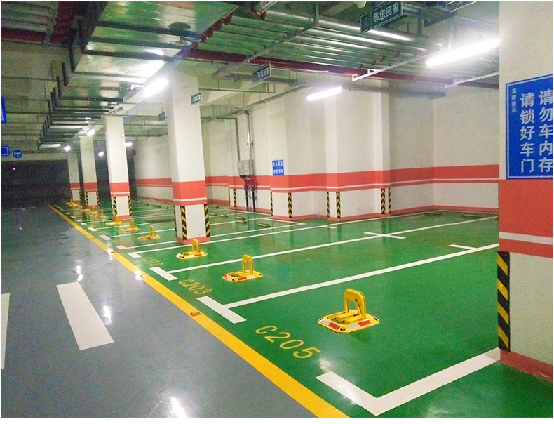 Free Shipping Car Parking Space Lock, Thickened Parking Space Lock, Parking Barrier, No-Drill Car Electronic Lock