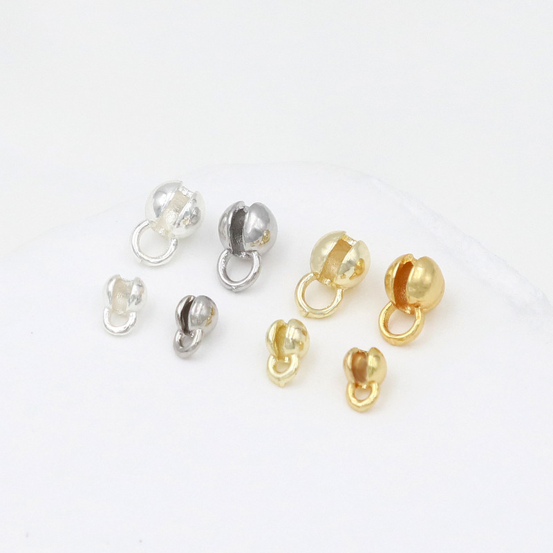 18k gold bag opening bag buckle with ring without ring bead accessories beaded bracelet diy handmade jewelry accessories material