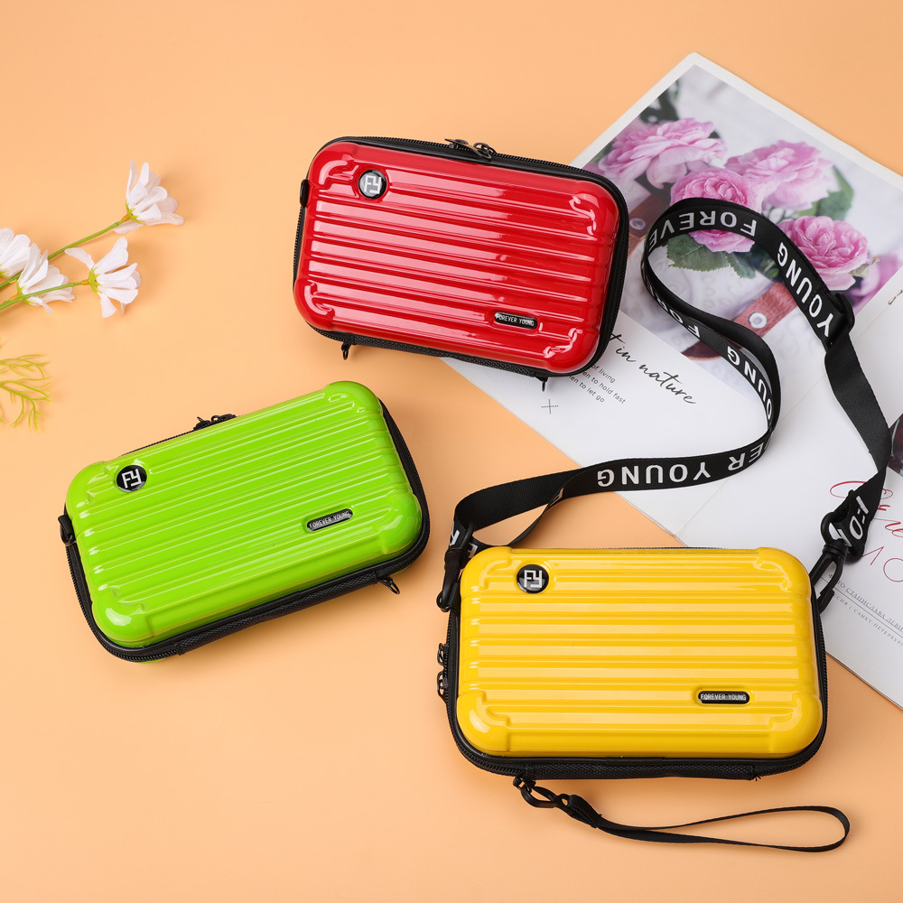 PC duro Shell bolsa de cosméticos fijo LOGO hombro mensajero bolsa de viaje conveniente bolsa de lavado bolsa de almacenamiento de equipaje