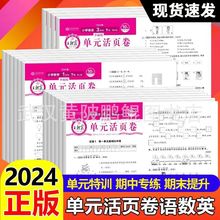 2024春王朝霞单元活页卷一二三四五六年级测试卷全套语文数学英语