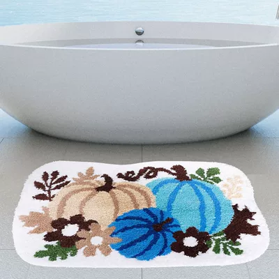 Wear-resistant Floor Mat, Avtomobil döşəmə paspasları - pumpkin-11-4060cm-imitation-cashmere