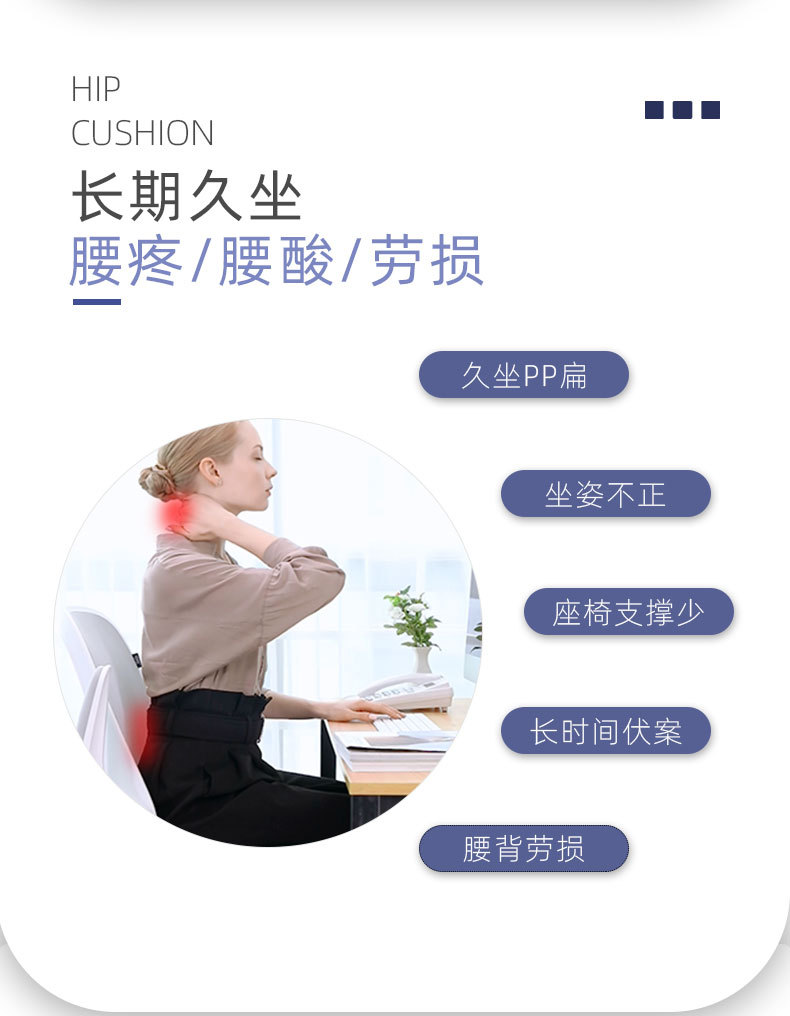 Hemorrhoids Cushion Car Cushion Four Seasons Universal Memory Foam Elevated Cushion Seat Fat Cushion Postoperative Special Cushion Breathable