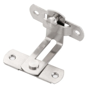 Stainless steel door buckle Bolt anti-theft door bolt buckle barn door pet cage door lock 90 degrees right angle mini lock