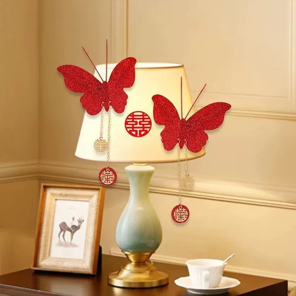 A pair of small butterflies