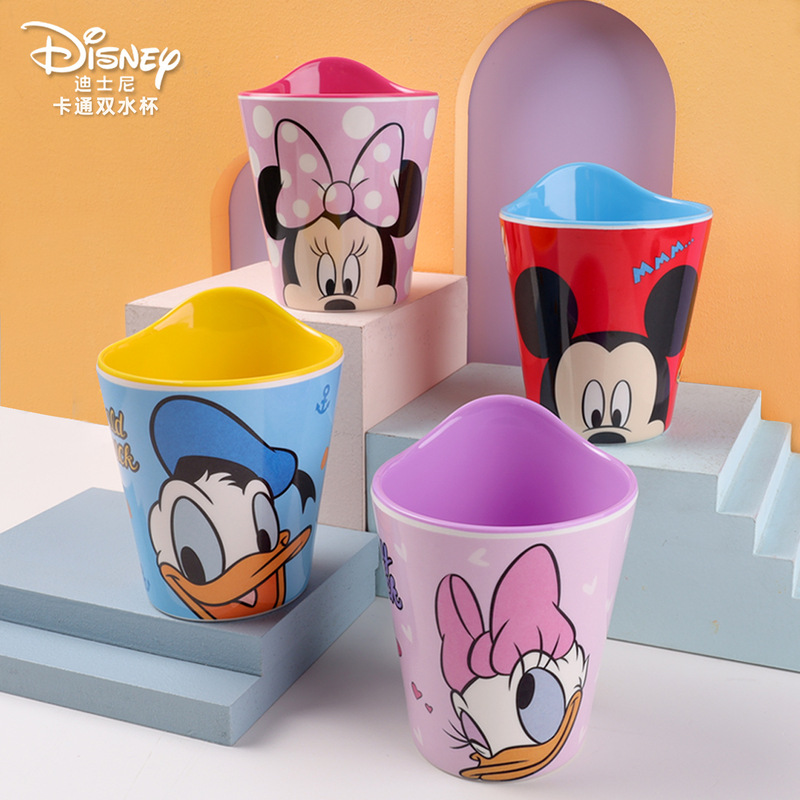 Disney/Disney Children's Water Cup, Milk Cup, Cute and High-Looking Cartoon Cup, Melamine Food-Grade, Anti-Fall Resistant