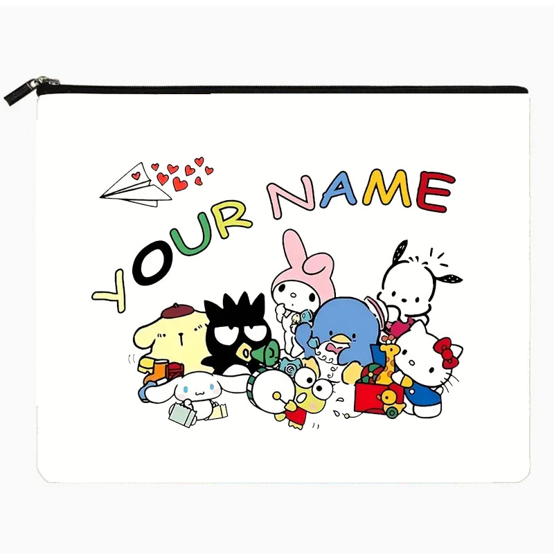Transfronterizo de Amazon, Sanrio Coolomy Pacha bolsa de lavado de perro lona portátil de doble cara impresión viaje