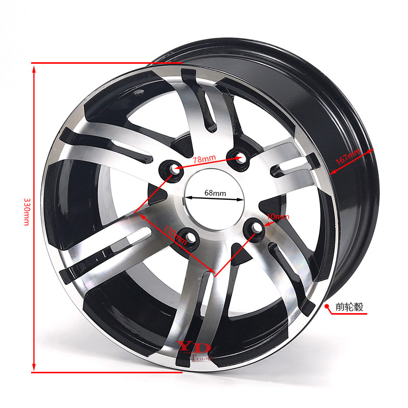 Atv Beach Buggy Off-Road Vehicle Go-Kart 12inch Aluminum Alloy Wheel Hub 25X 8-14.5inch X 10-12inch Aluminum Wheel Rim