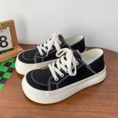 復古大頭2023年夏季小白鞋女ins網紅復古兩穿休閒鞋平底單鞋1121