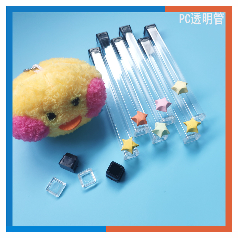 广东厂家生产批发PC阻燃透明包装管眉夹刀PC方管线管高透明