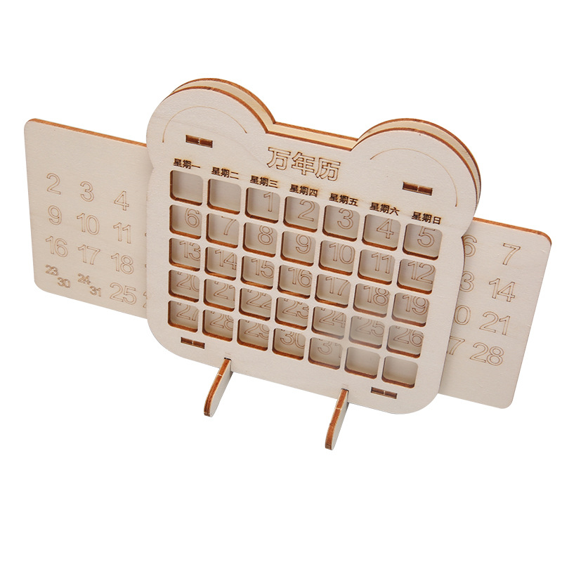 Tecnología pequeña producción calendario casero hecho a mano bricolaje ciencia y educación experimento juguetes niños diversión material educativo paquete al por mayor