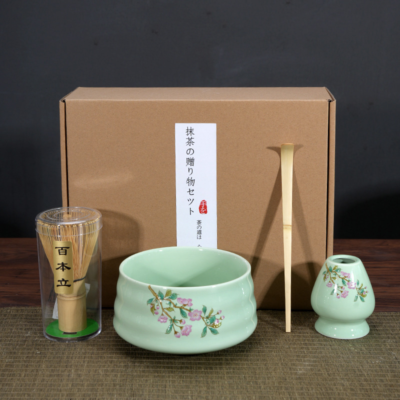 Matcha tazón té taza Matcha cepillo cien Benli taza de té Té juego de té Dinastía Song juego de té Matcha herramienta traje caja de regalo japonés