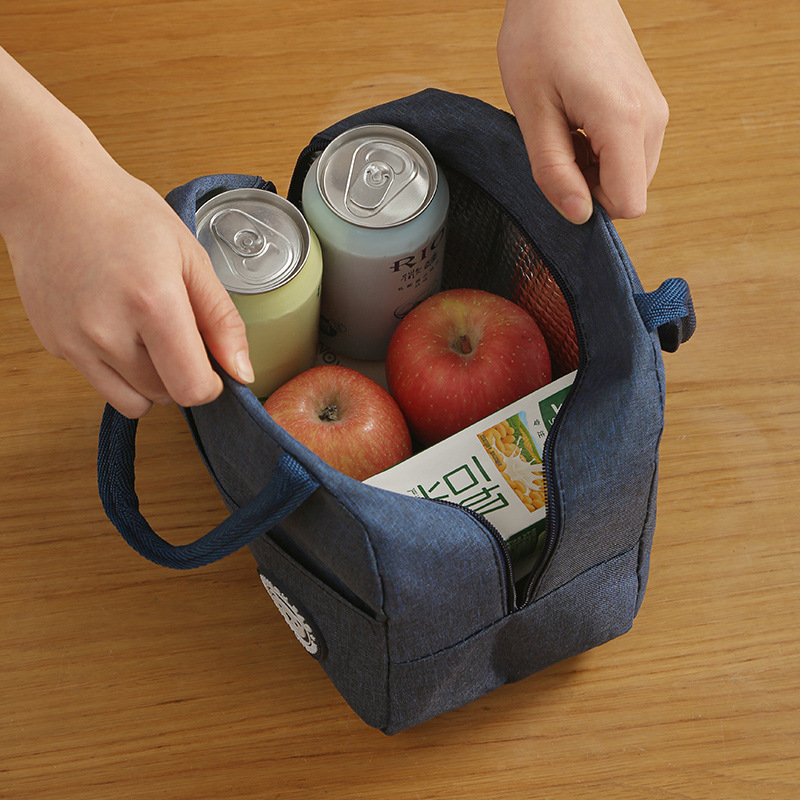 外国貿易のホットタイプの弁当袋の弁当袋のサラリーマンは弁当箱の手提げ袋のアルミ箔の綿を持って保温袋を厚くします。|undefined
