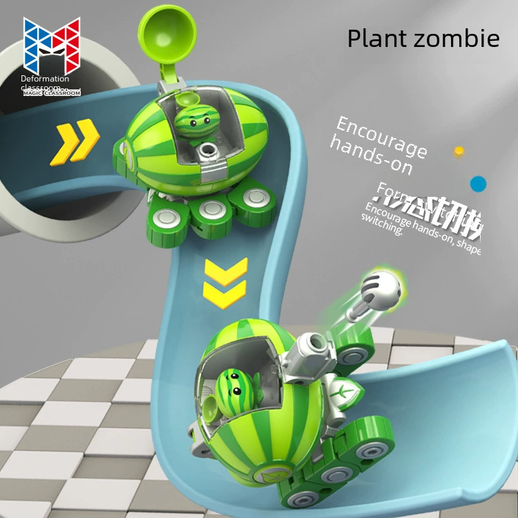 Plants vs. Zombies, комбинированный трансформер, робот, игрушка, танк, боевой аппарат, полный комплект, три в одном