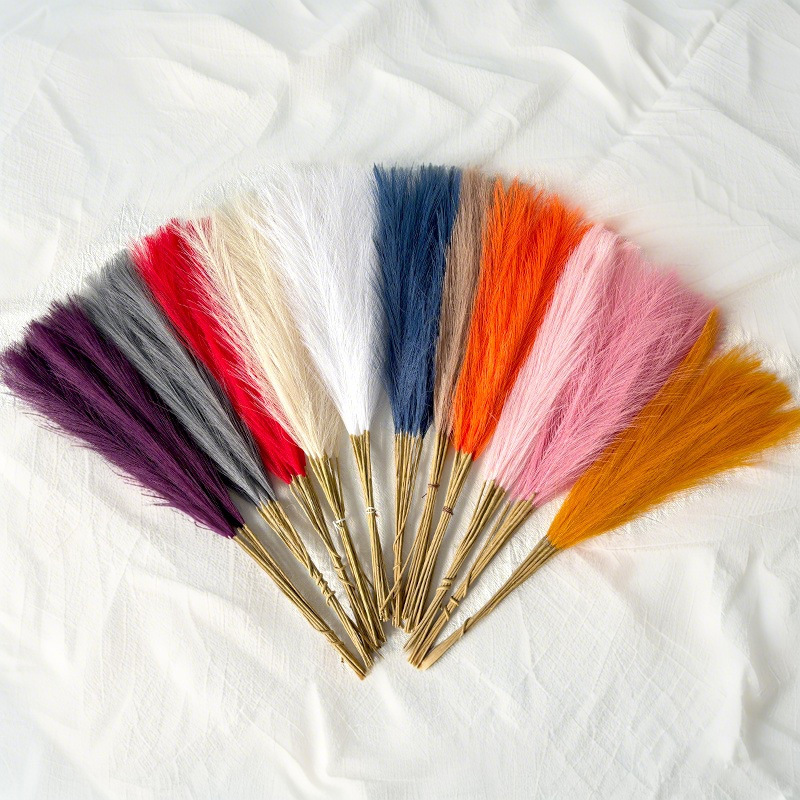 Mobiliario para el hogar, decoración de boda de caña, suelo, múltiples plantas verdes de simulación, decoración de simulación de hierba de juncos, decoración de sala de estar