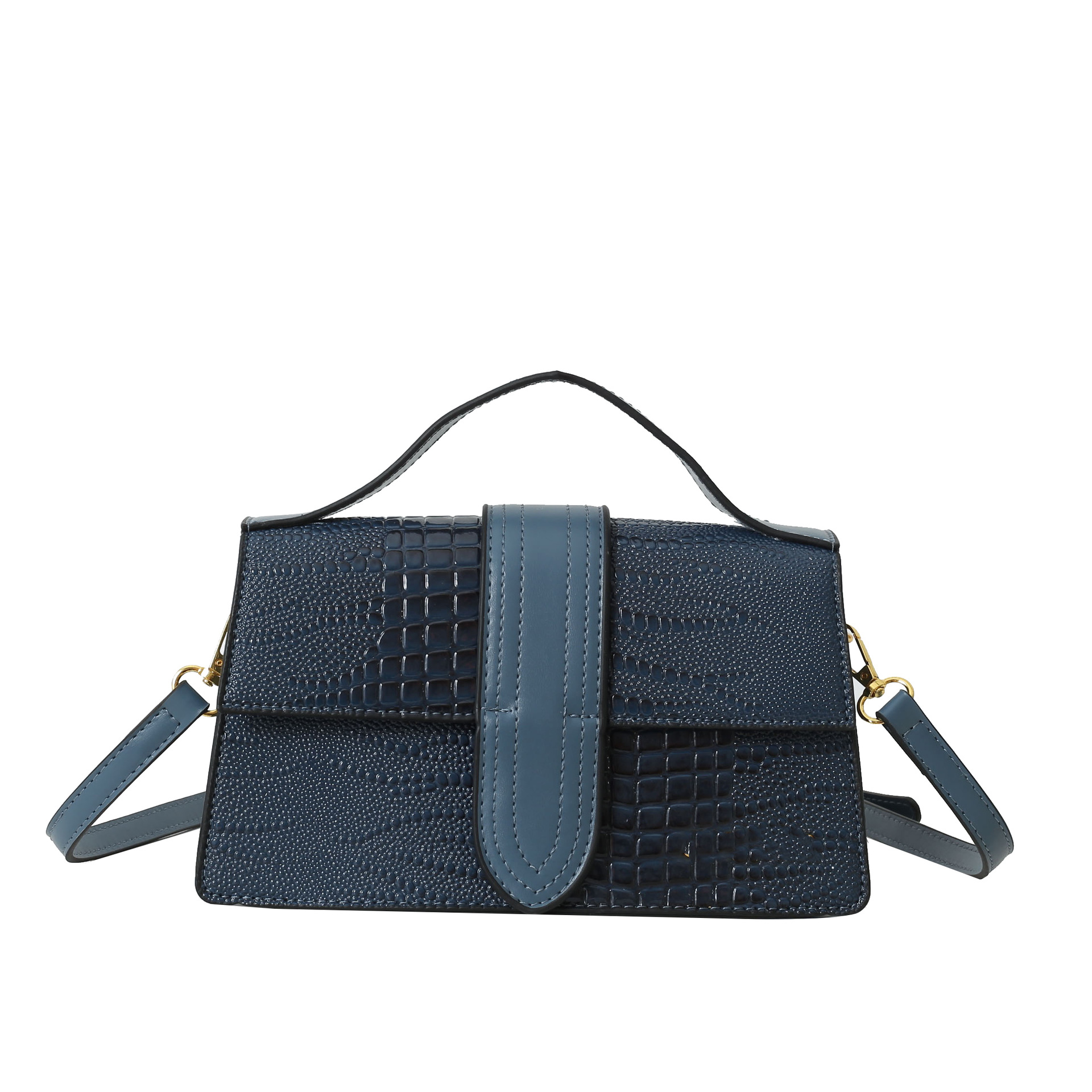 Bolsos transfronterizos para mujer 2025 nuevo bolso de mano con patrón de cocodrilo de alta calidad bolso de mensajero de hombro de viaje de todo fósforo de moda