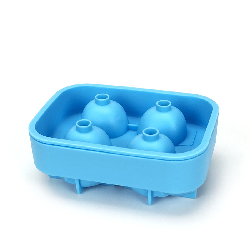 Venta directa de fábrica de diez piezas cráneo cubo de hielo Halloween 6-agujero cubo de hielo molde creativo nuevo 4-agujero cráneo cubo de hielo