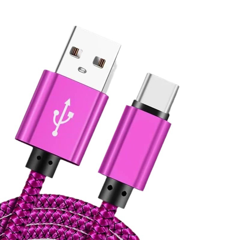 Fast Braided Data Type-C Charging Cable 1/2/ 3m Universal For Android_voghion.com