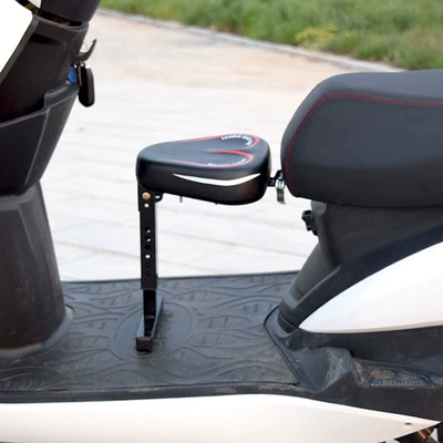 Motorcycle child seat for electric motorcycles and - new-triangular-red-single-seat-anti-collision-pad