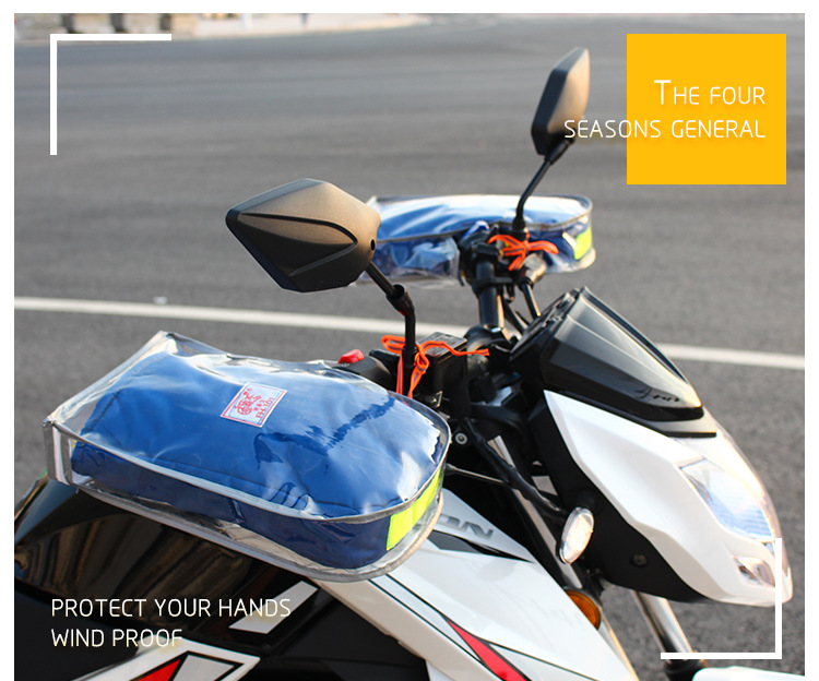 Directly from the manufacturer: Waterproof transparent motorcycle gloves, electric vehicle windproof and rainproof handlebar gloves, UV-resistant and breathable