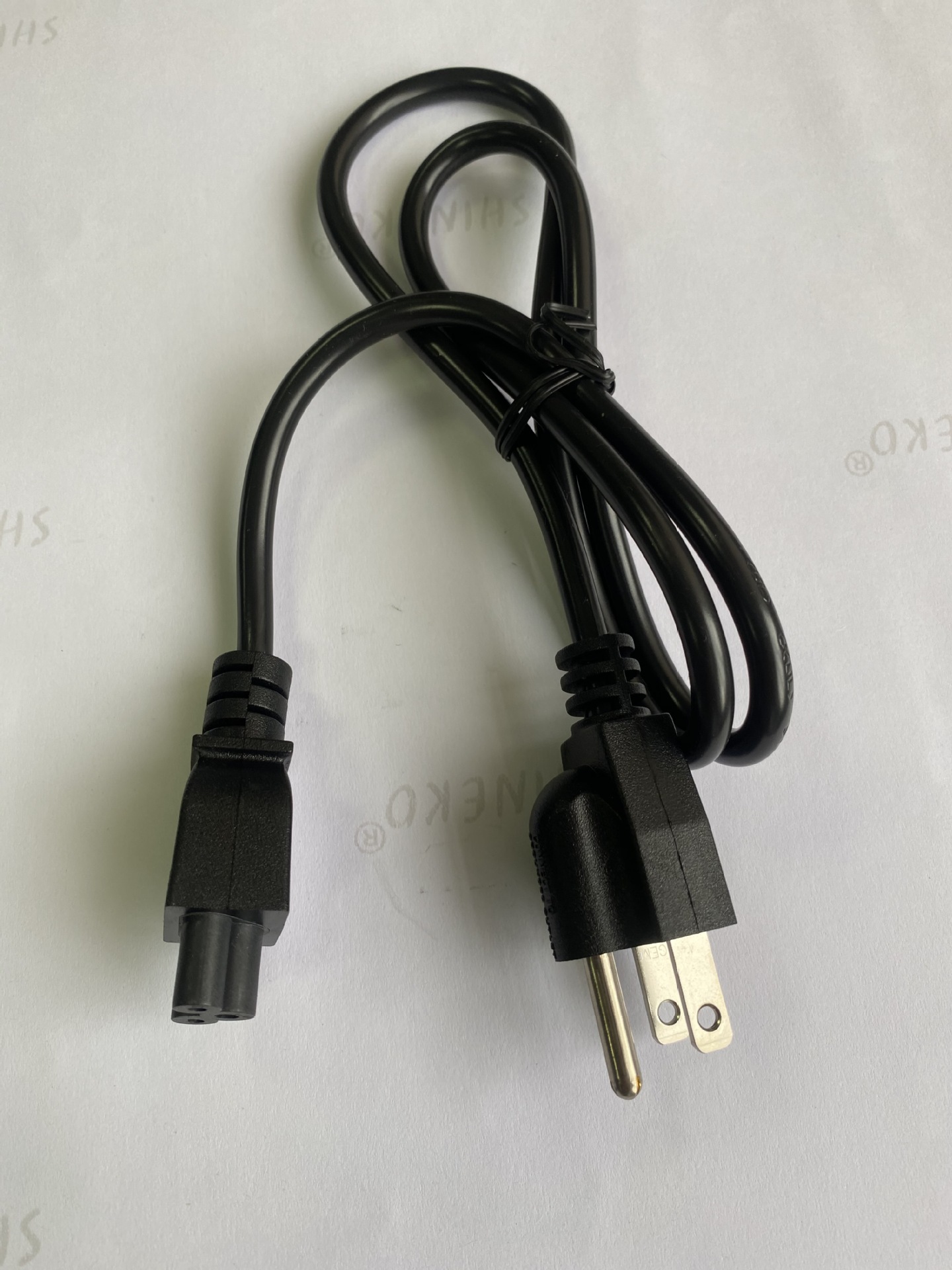 美规认证电源线品字尾连接线美标T5梅花尾米奇尾插头线 美式三插