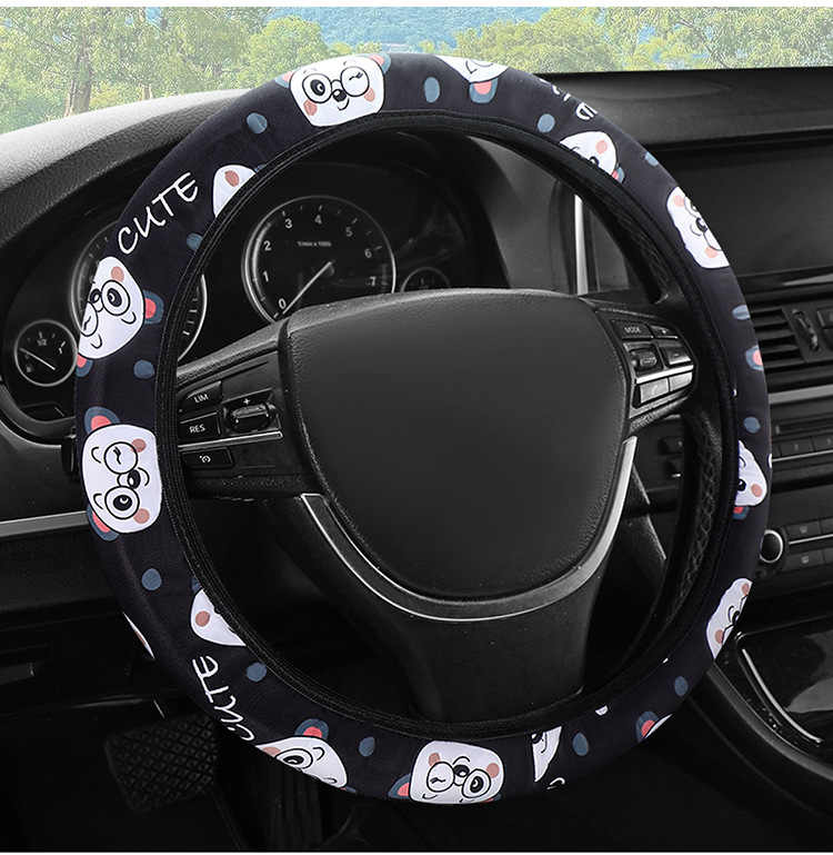 New Butterfly Steering Wheel Cover Without Inner Ring, Universal for All Seasons, Cute Decorative Women's Anti-Slip Handlebar Cover, Cross-Border Amazon