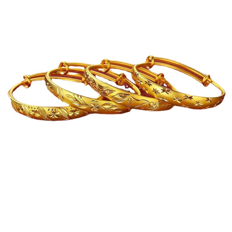 Golden adjustable fashionable gold bracelet, wholesale