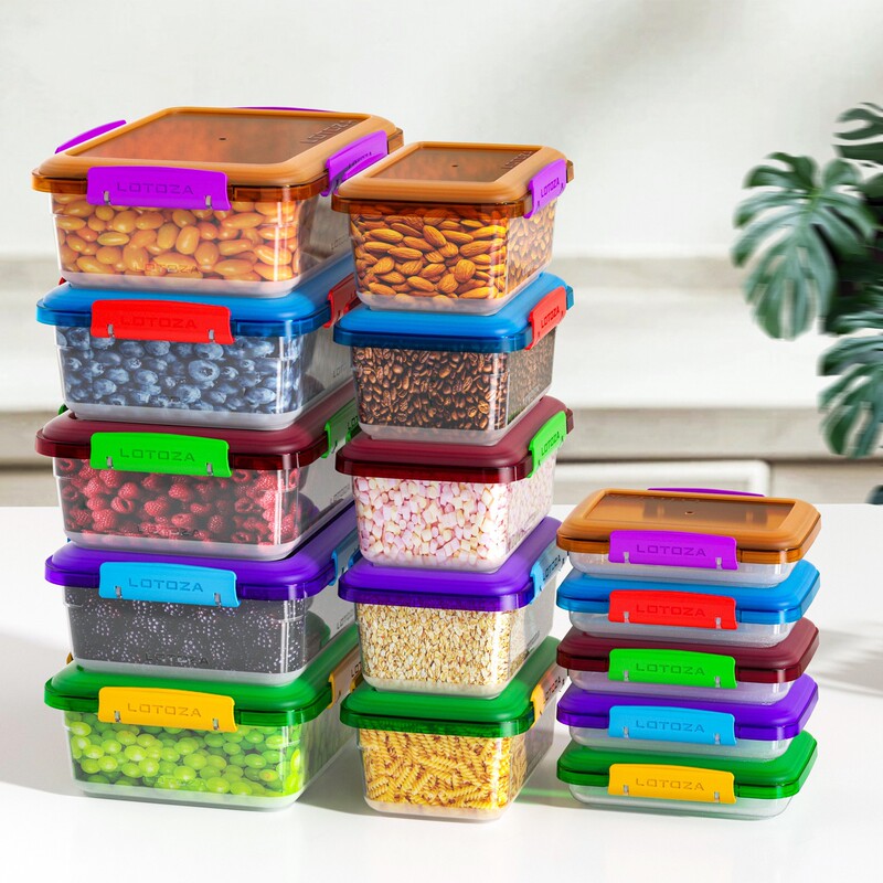 Refrigerator frozen meat box storage box food grade food classification grid ice cream non-flavor sealed fresh-keeping frozen box