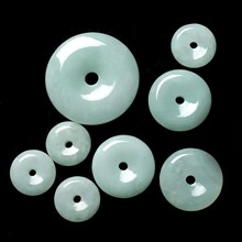 缅甸翡翠玉石平安扣 平安环玉石配饰吊坠 批发定制玉器工艺品坠饰