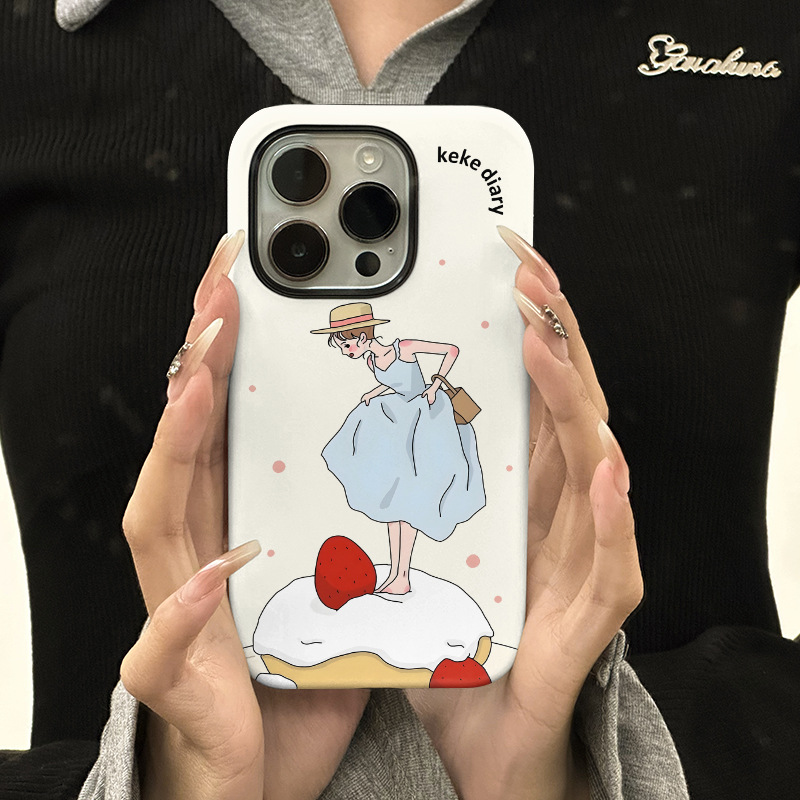 50g Weight iPhone Applicable Brands Phone Cases Classification Feilin Material Cartoon, Cake Pattern Cute, Modern Style Style Feilin Cartoon Cake Cute Modern Style Phone Cases Phone Accessories 3