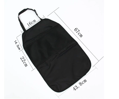 Chair back anti-kick pad protection cover back protection child - single-layer-buckle-model-comes-in-one-package-two-pockets-one-pack