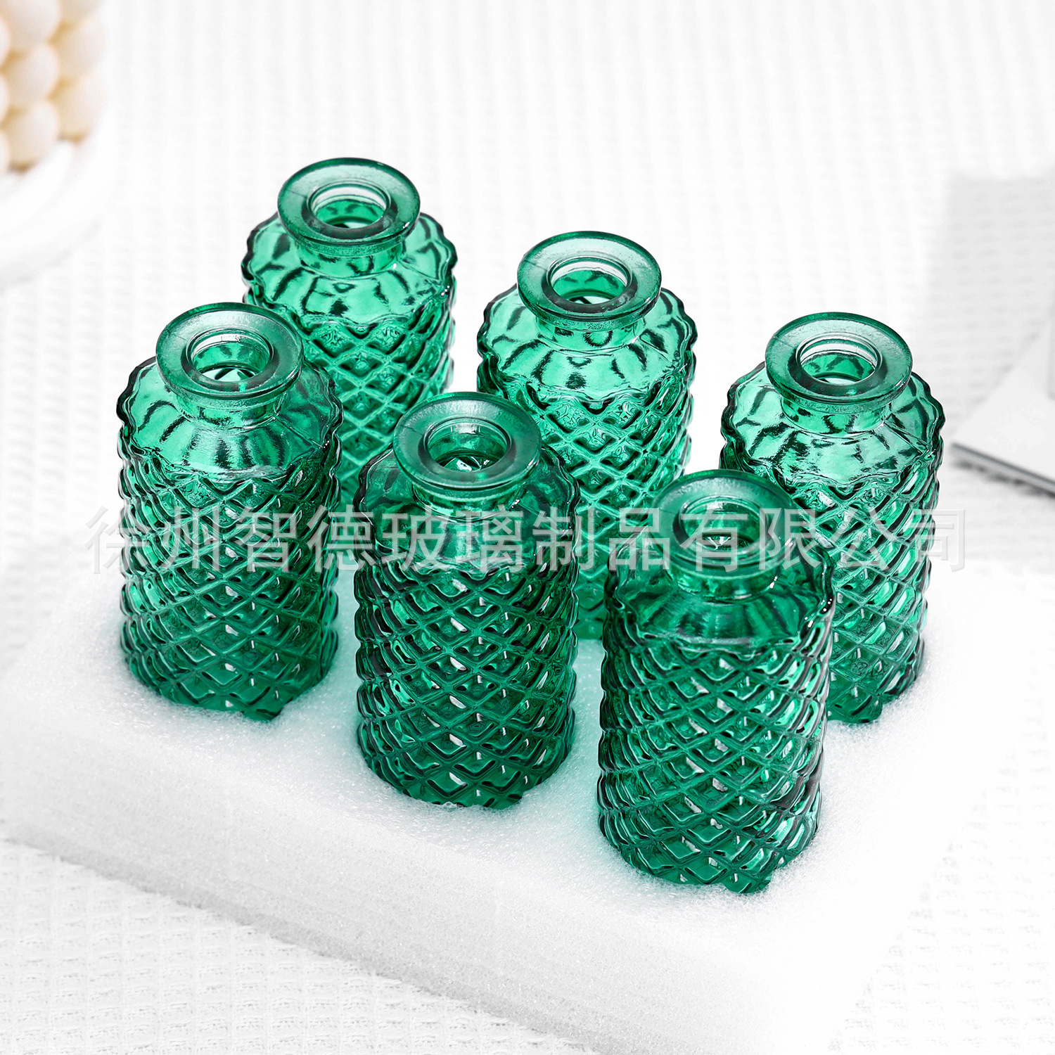 작은 사각형 녹색 6개 세트