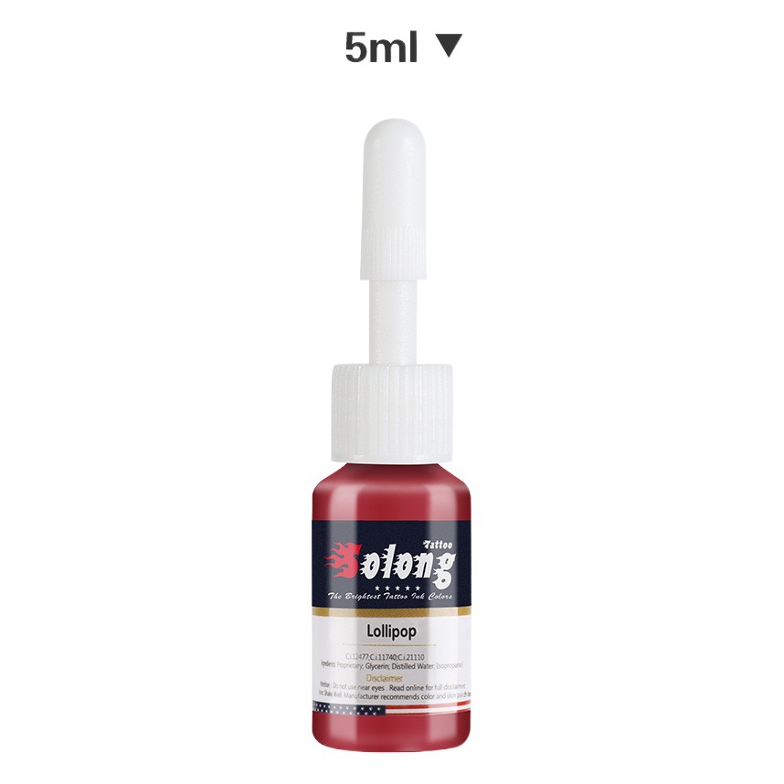 Bordado dragón 5ml pequeña botella tatuaje Pigmento color tatuaje pigmento tatuaje