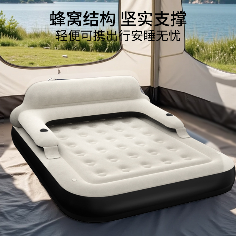 Pursuefreeクロスボーダーのホットタイプのシングル二人用の大型エアマットの携帯用の怠け者の空気入り背もたれのマットレス