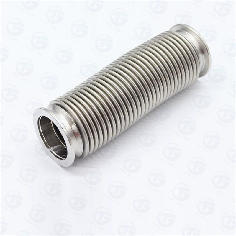 KF50 высокого вакуума сильфон формируя вакуумный шланг 304 нержавеющая сталь быстрая загрузка вакуумный шланг обнаружение утечки гелия