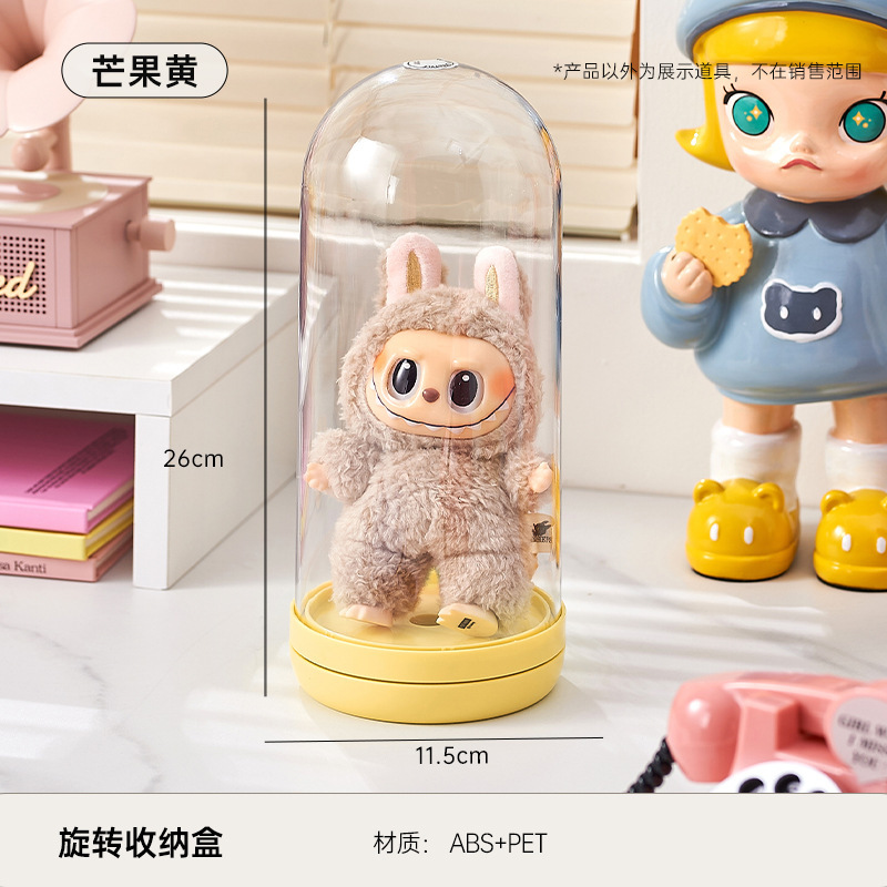 萌え粒ブラインドボックス展示ボックス蓋付き防塵大容量回転手作り収納ボックス家庭用多層透明展示棚|undefined
