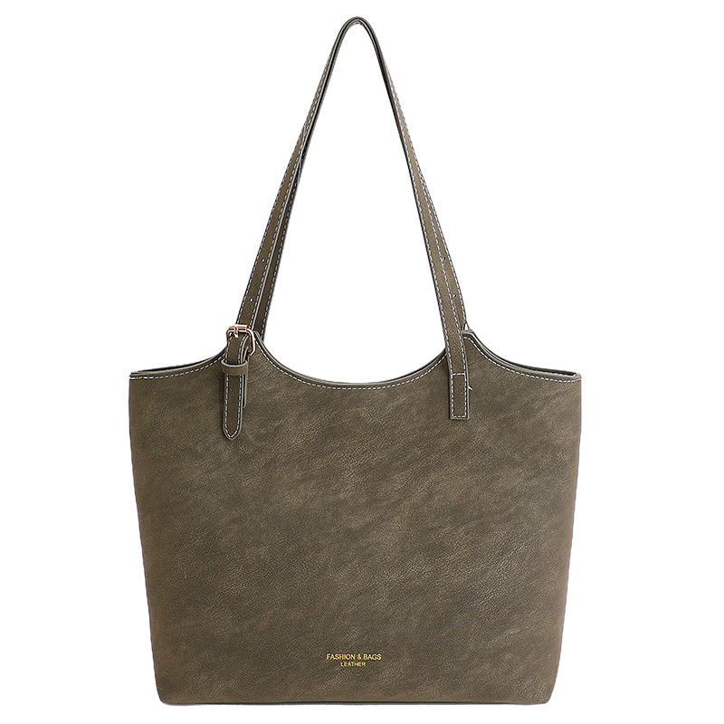 Bolsa de gran capacidad para mujeres 2026 nueva moda bolso de hombro de mujer alta textura versátil bolso de mujer de viaje mate