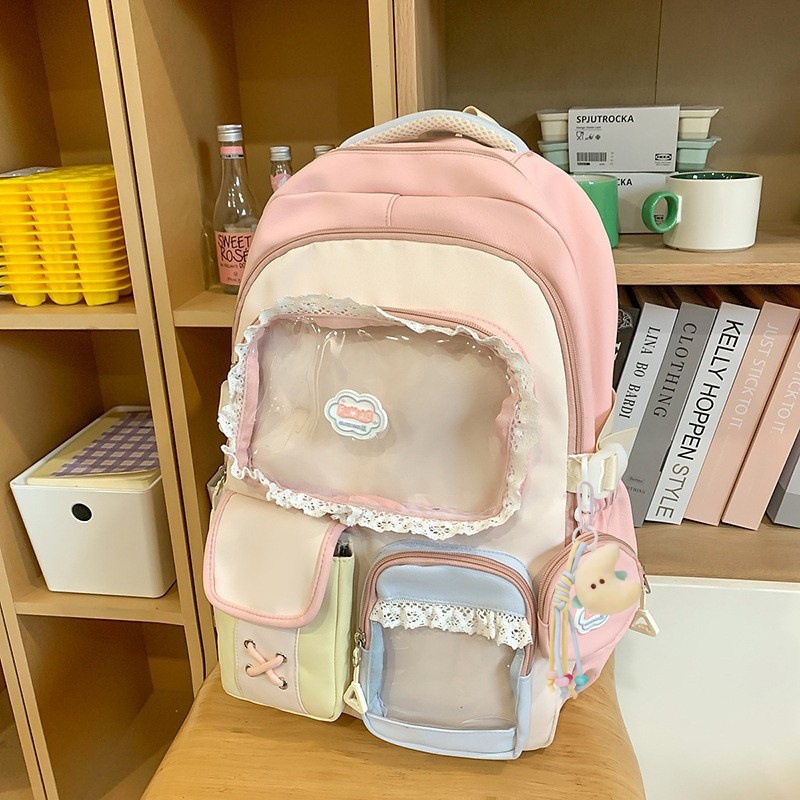 핑크+달 펜던트