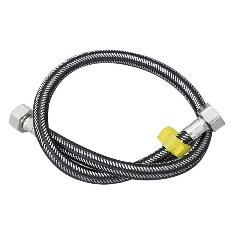 304 stainless steel metal woven hose hot and cold high pressure explosion-proof water inlet hose water heater toilet 4 points water inlet pipe