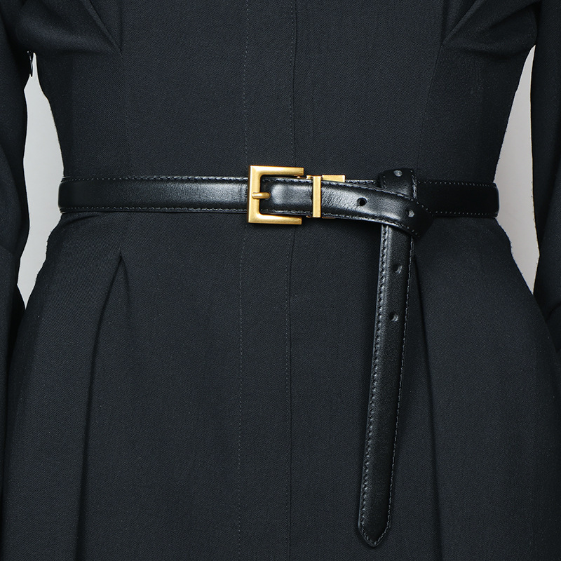 Cintura vintage in vera pelle da donna accessorio versatile_voghion.com