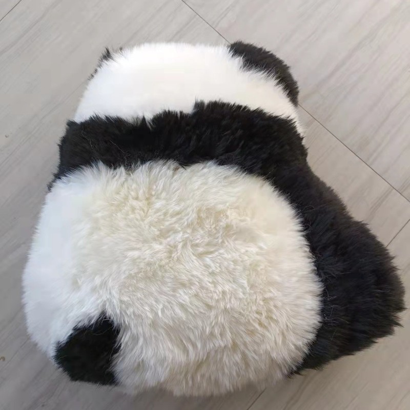メーカー直供羊毛抱き枕カバーソファー枕ベッドの上に窓のクッション毛皮一体アニメパンダpp抱き枕|undefined