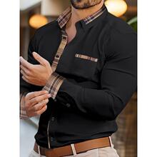 T 28988 Men's Long Sleeve Print Shirt ӡ������ ŷ������羳