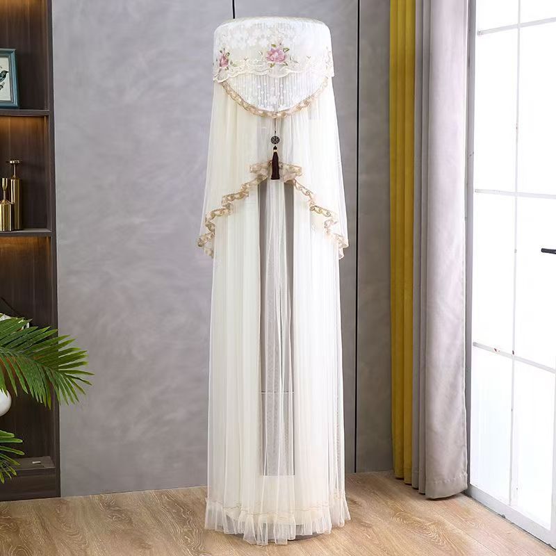 In 2025, the new air conditioning cover cylindrical cabinet cover vertical dustproof lace boot does not take cover towel Gree dirt-resistant