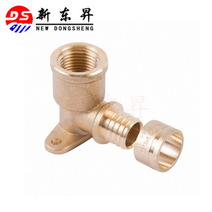 Floor heating pipe fittings PEX joint brass wall elbow slip tight joint Spain AENOR South Africa SABS