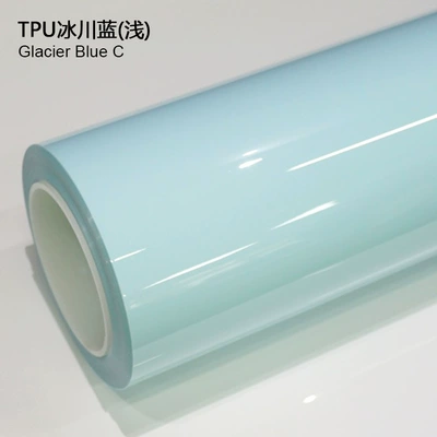 Auto Color Change Film Film Ppf Colored Car Wrap - tpu-glacier-blue-light-1524m15m