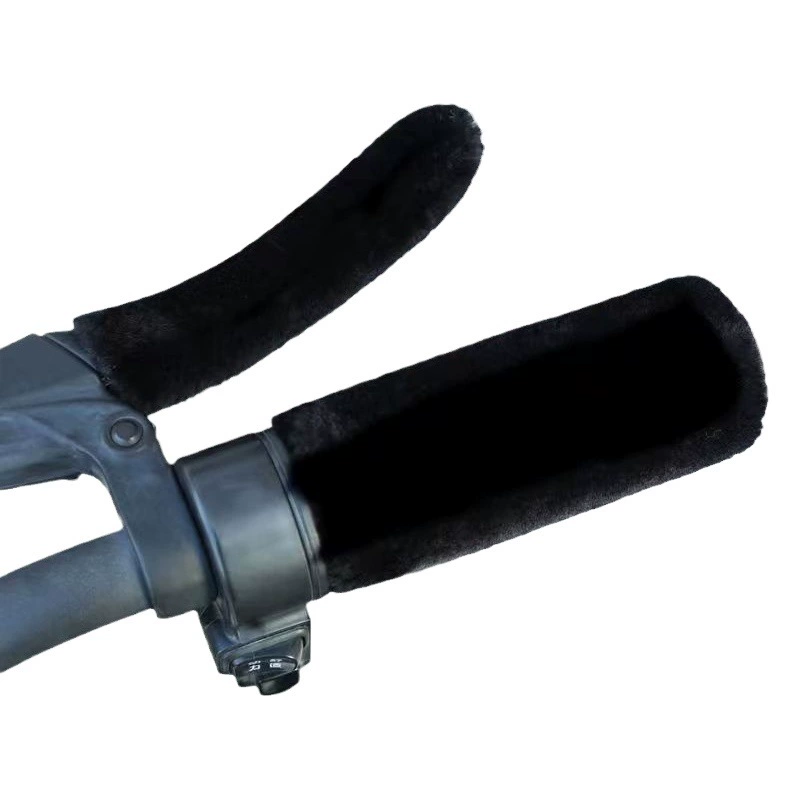 Электрический автомобиль плюшевый чехол для ручки осень и зима аккумулятор Автомобиль Мотоцикл трехколесный ящик Автомобильный Универсальный теплый нескользящий защитный чехол