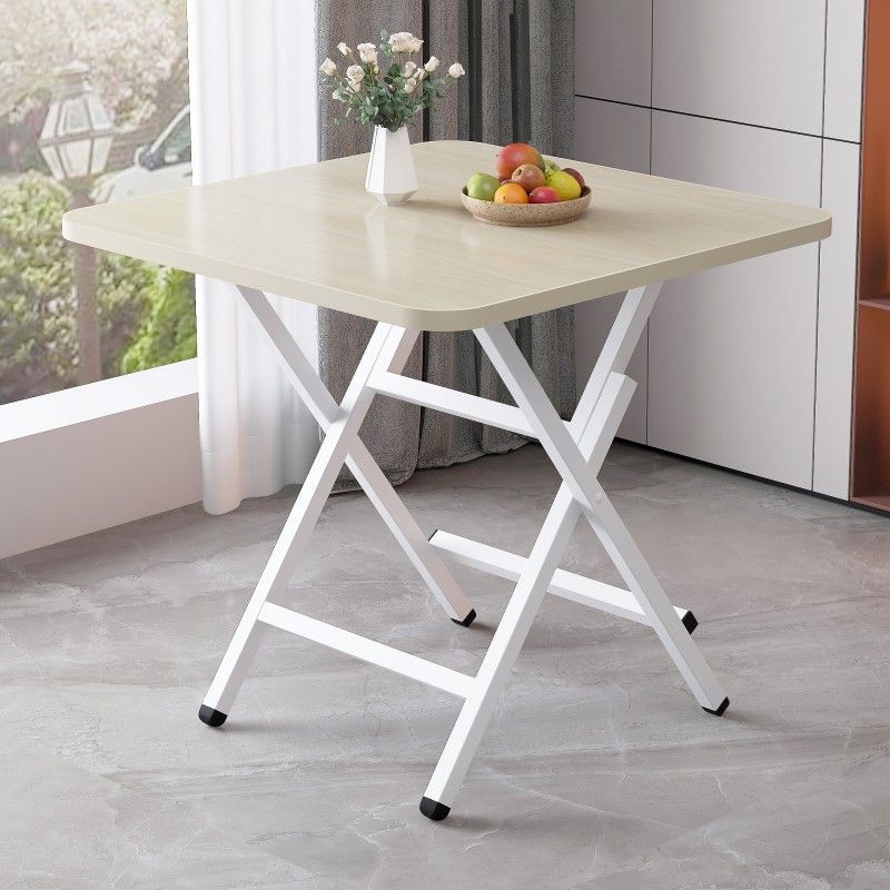 Mesa de comedor cuadrada pequeña plegable simple, dormitorio de casa de alquiler rectangular, apartamento pequeño, fábrica de mesas de comedor portátiles