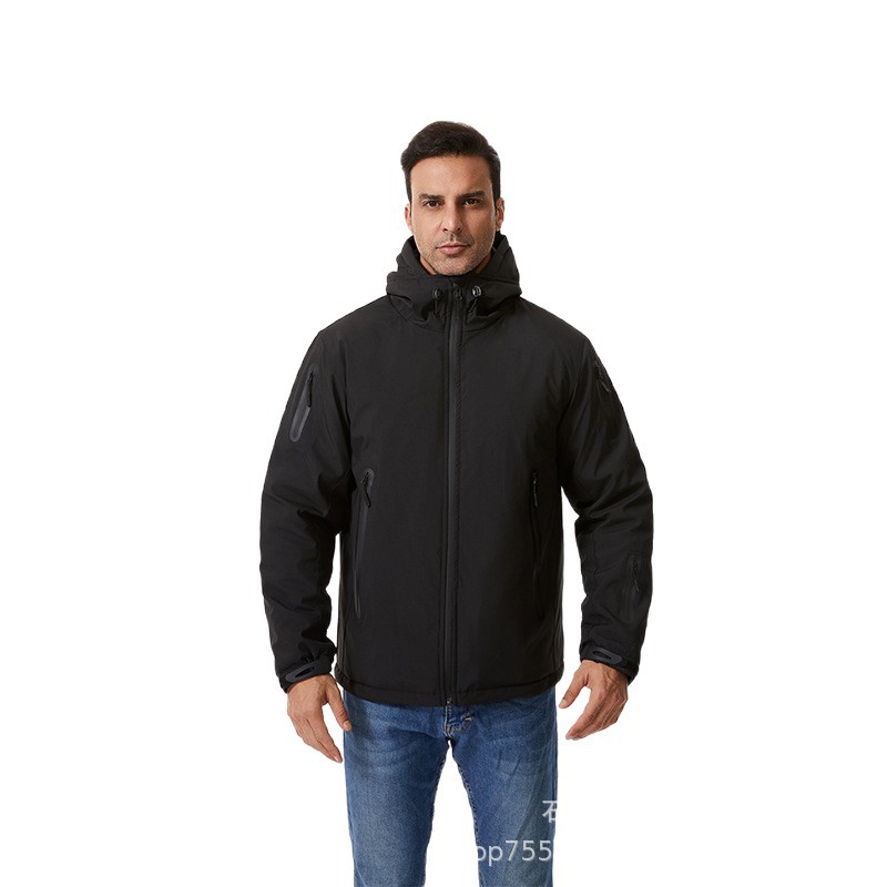 Invierno inteligente nuevo calentamiento calentamiento chaqueta de asalto eléctrica calentamiento chaqueta de asalto calentamiento eléctrico al aire libre para hombres y mujeres