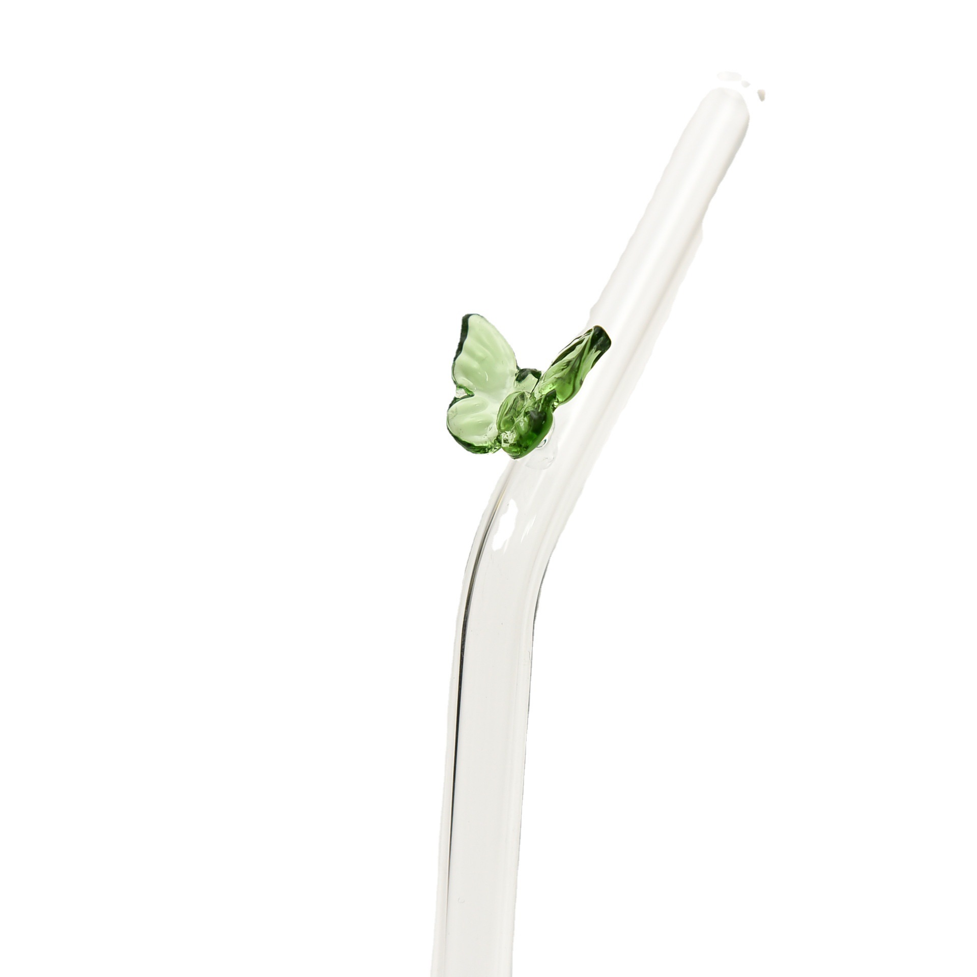 Paja de vidrio resistente al calor borosilicato de color de paja de mariposa ventas directas de la fábrica